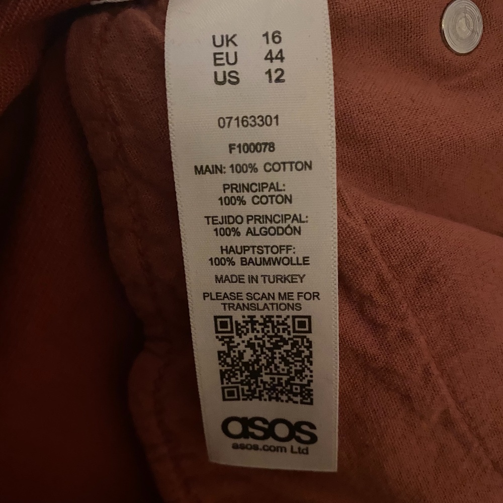ASOS rust denim pelmet skirt - Picture 5 of 5